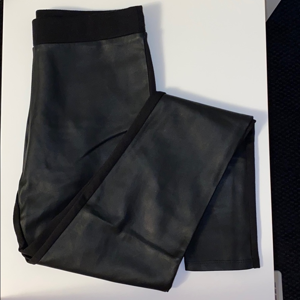 Faux leather leggings